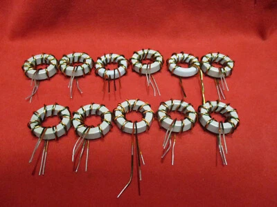 Magnetics Toroids 30mm OD X 17mm ID X 8mm Thick with Wire Qty 11 - Image 1 of 4