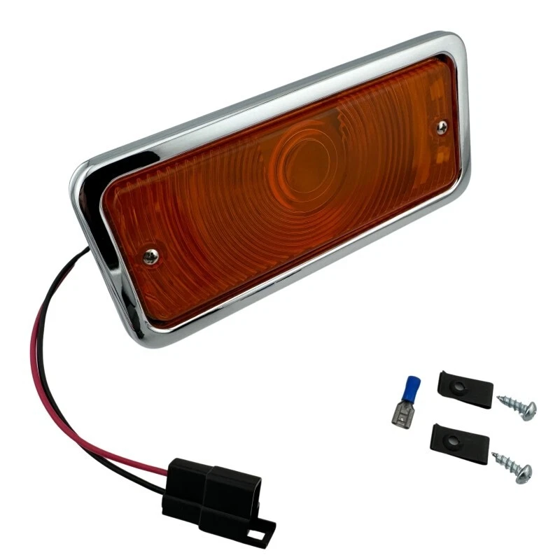 International Scout 800 Scout II Travelall D-series -Chrome Turn Signal Assembly - Image 1 of 4