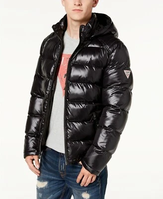 GUESS Men's Detachable  Hooded Puffer Coat Winter Jacket - Image 1 of 4