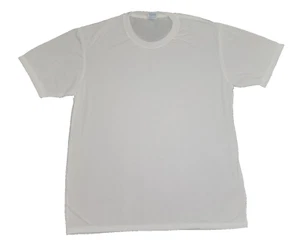 Camiseta Yazbek Hombre Blanca Cuello Redondo Manga Corta Talla XL 100% Poliéster - Imagen 1 de 4
