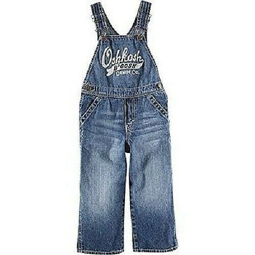 Mono vaquero OshKosh azul con logotipo niños pequeños talla 4T NUEVO Foto 1 de 1