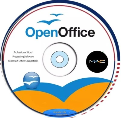 OpenOffice Software Suite for MAC DVD Word Processing Home Student Business - Image 1 of 4