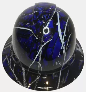 Hydro Dipped Hard Hat Ridgeline Full Brim Custom Blue Muddy Girl Camo - Picture 1 of 23