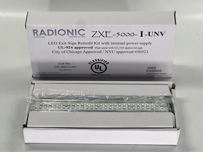 RADIONICS Radionic ZXE-5000-I-UNV LED Exit Sign Retrofit Kit with Internal Power Supply