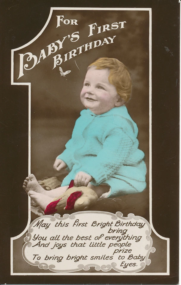 PC27567 For Babys First Birthday. Wildt and Kray. RP - Image 1 of 2