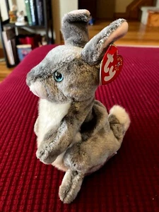 TY Beanie Baby - HOPPER the Bunny New w Tag Protector Retired Mint Rare - Picture 1 of 5