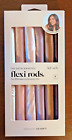 Pack de six tiges flexibles kitsch satinées enveloppées pour cheveux ondulés bouclés curler flexible