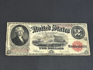 1917 2 Dollar LARGE Note US Bill LOW Shipping!!! - Picture 1 of 2
