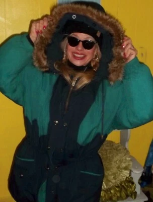 MULBERRY Street Raccoon Goosedown PARKA Mulberry Street  RACOON FUR Hood L - Image 1 of 4