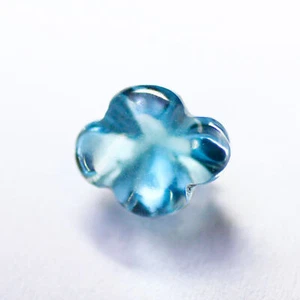 2.15Ct Fantastic Perfect Flower 10.1 x 6.5 MM 100% Natural Swiss Blue Topaz! - Picture 1 of 4
