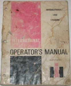 IH INTERNATIONAL 1482 Combine Operator's Manual  GENUINE FACTORY ORIGINAL OEM - Picture 1 of 4