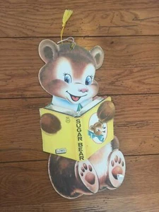 Vintage Die Cut Lowe 2572 Sugar Bear Children's Book 1955 13" Tall U.S.A. - Picture 1 of 8