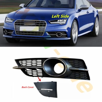 ✨Left Front Bumper Fog Light Grille Cover +Base For Audi A7 S-Line S7 2016-2018 - Изображение 1 из 4