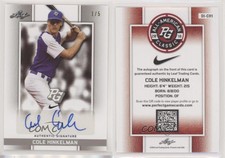 2018 Leaf Metal Perfect Game All-American Classic Silver /5 Cole Hinkelman Auto