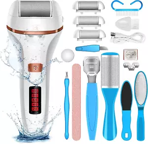 Electric Foot File Callus Remover, Rechargeable Pedicure Tools Foot Care Kit, Ca - Picture 1 of 12