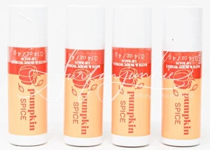 Bath & Body Works Pumpkin Spice nährender Lippenbalsam 4-teiliges Set 0,14 Oz. Mini Reise - Bild 1 von 2