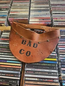 Bad Company Fan Piece - Vintage 70's - Handmade Leather Sun Visor Hat Adjustable - Picture 1 of 4