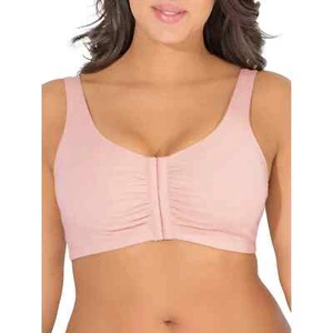 Sujetador deportivo para mujer Fruit of the Loom cierre frontal construido color rosa talla 36 - Imagen 1 de 2