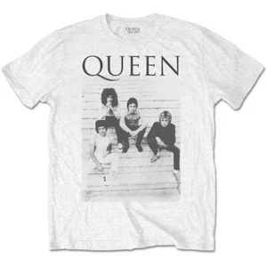 Queen T-Shirt Treppe Rockband offiziell weiß neu - Bild 1 von 4
