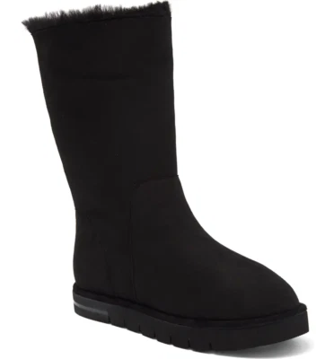 $695 - STUART WEITZMAN Acogedora Bota Forrada de Piel de Oveja en Negro Talla 8.5 Foto 1 de 4