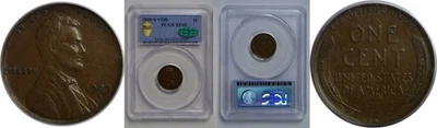 1909-S VDB Lincoln Cent   PCGS XF-40  CAC - Image 1 of 3