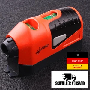 🔴 Mini Laser Wasserwaage | Vertikal & Horizontal | Präzises Nivelliergerät - Bild 1 von 8