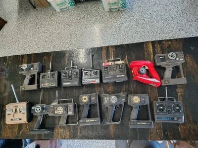 (14) VTG RC Remote Control Transmitters Lot UNTESTED PARTS Car Truck - Image 1 of 4