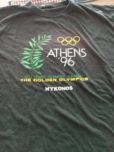 Vintage 1996 Olympics-- Greece VTG Shirt Men's Size /XL - Picture 1 of 4