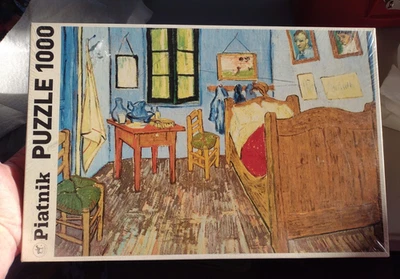 Vintage Piatnik Van Gogh Bedroom in Arles 1000 Piece Puzzle New / Sealed - Image 1 of 4