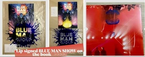 The Blue Man Group 2017 Book Souvenir Luxor Las Vegas SIGNED LIP With Receipt - Picture 1 of 9