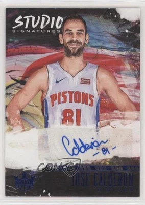 2018-19 Panini Court Kings Studio Signatures Sapphire /25 Jose Calderon Auto - Image 1 of 2