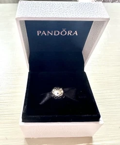 Genuine Pandora ALE 925 Sterling Silver Logo Round Clip Charm - Picture 1 of 4