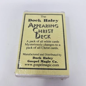 Vintage Zaubertrick Neuheit Dock Haley Gospel Appearing Christ Deck - Bild 1 von 4