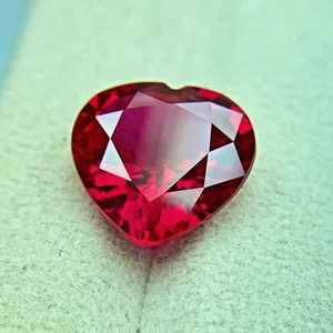 PIGEON BLOOD RED 12.98 CT PERFECT RUBY CORUNDUM HEART GEMSTONE CHRISTMAS GIFT - Picture 1 of 4