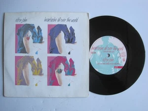 ELTON JOHN - HEARTACHE ALL OVER THE WORLD - 7" 45 RPM VINYL RECORD - Bild 1 von 1