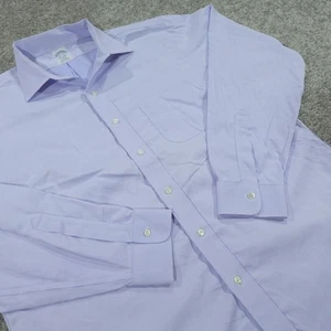 Brooks Brothers Oberhemd Herren 16,5 35 Knopfleiste Regent Fit Bügelfrei Blau - Bild 1 von 9