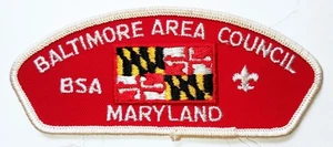 BSA Boy Scouts Baltimore Area Council Maryland Shoulder Patch CSP - Picture 1 of 2