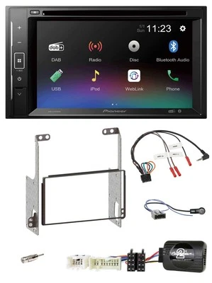 Pioneer Bluetooth Lenkrad USB 2DIN DAB DVD Autoradio für Nissan X-Trail T31 2007 - Bild 1 von 4