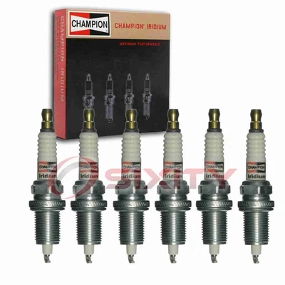 6 pc Champion Iridium Spark Plugs for 1996-1997 Chrysler Concorde 3.5L V6 tx - Imagem 1 de 4