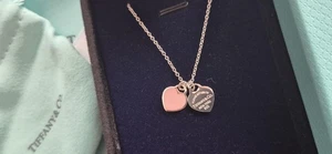 Tiffany & Co. Mini Return to Tiffany Pink Heart Pendant Necklace - Picture 1 of 5