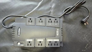 CyberPower ST425 Standby UPS, 425VA/260W, 8 Outlets, 425VA, Black ***NO BATTERY - Afbeelding 1 van 4