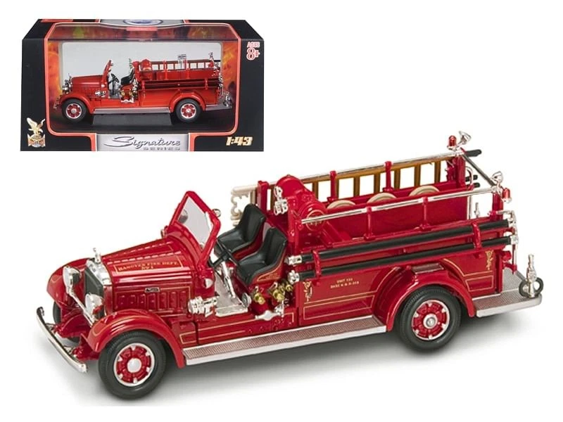 Mack Type 75BX 1935 camión de bomberos rojo 1/43 coche modelo diecast por firma de carretera Foto 1 de 1