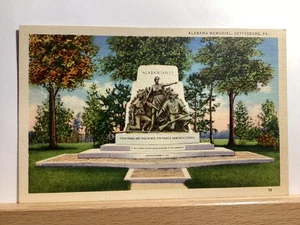 Alabama Memorial: Gettysburg, PA - Vintage Postcard - Picture 1 of 3