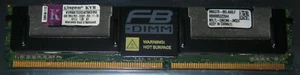 4GB KINGSTON DDR2 RAM 667MHz PC2-5300F FBDIMM CL5 KVR667D2D4F5K2/8G ECC 2Rx4 TOP - Picture 1 of 1