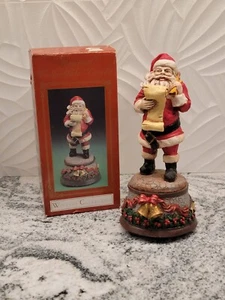 Vintage Windsor Collection Musical Santa Claus Original Box 8.5" 1990s Music Box - Picture 1 of 11