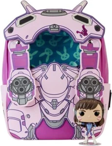 Loungefly: Funko Overwatch Limited Edition D. VA POP! & Backpack – Stylish - Picture 1 of 2