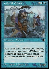 Magic the Gathering MTG Coastal Wizard (34) Portal Second Age   LP