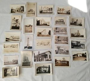 Lote de fotos instantáneas vintage en blanco y negro casas edificios etc. - Imagen 1 de 9