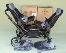 obaby zoom tandem double pushchair