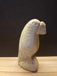 massive Steinskulptur Unikat Bildhauerei Vogelfigur natürl. Stein mit Maserung - Bild 1 von 4